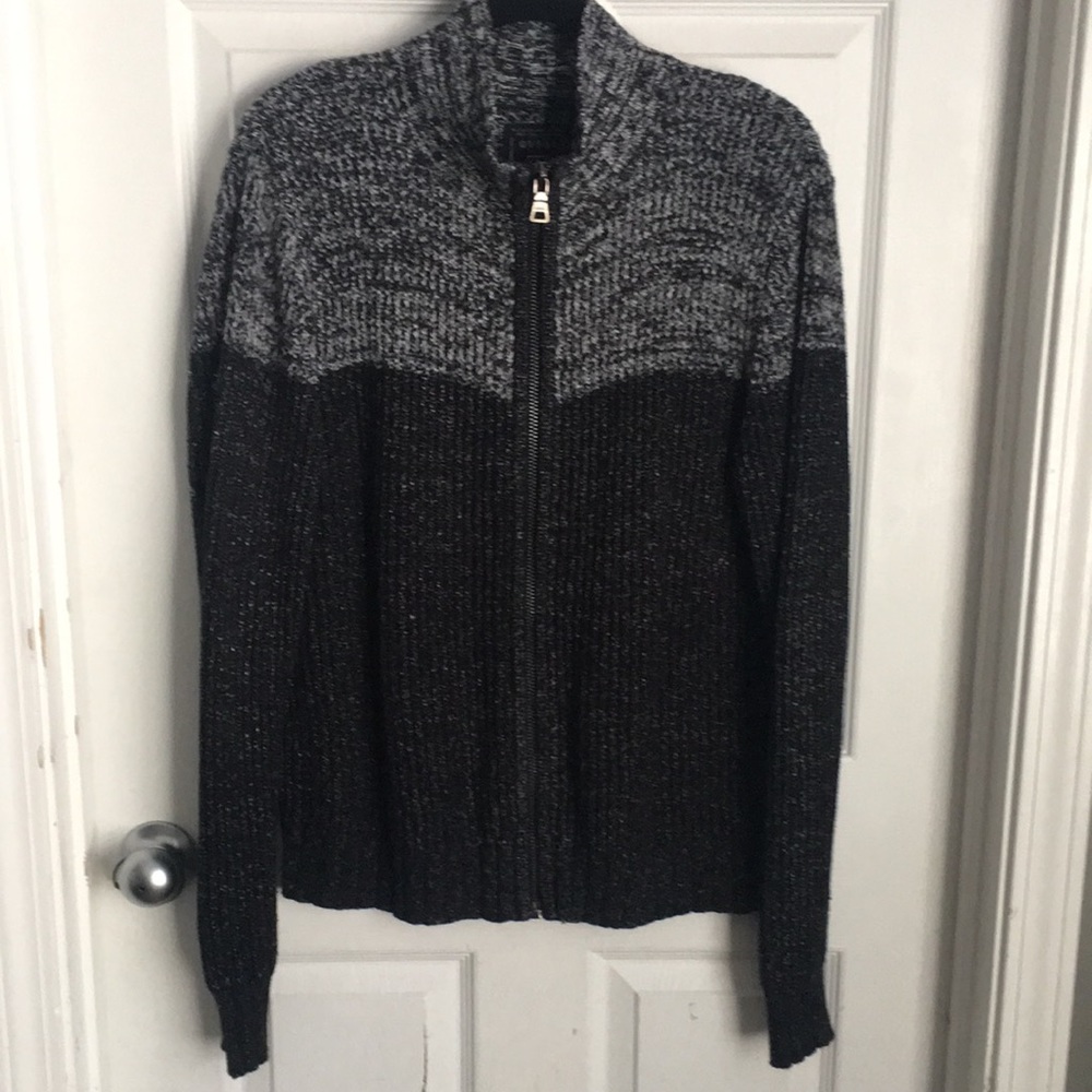 Guess Men’s Medium M Full Zip Up Sweater Jacket New Without Tags Very Warm Comfy